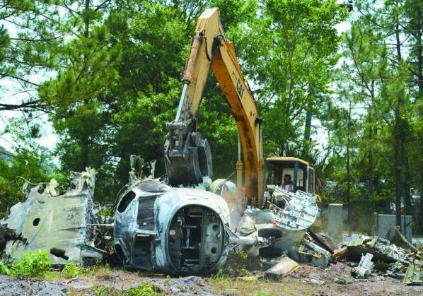 Photo Credit: The St. Augustine Record, 2011 - The planes were demolished and sold as scrap metal.