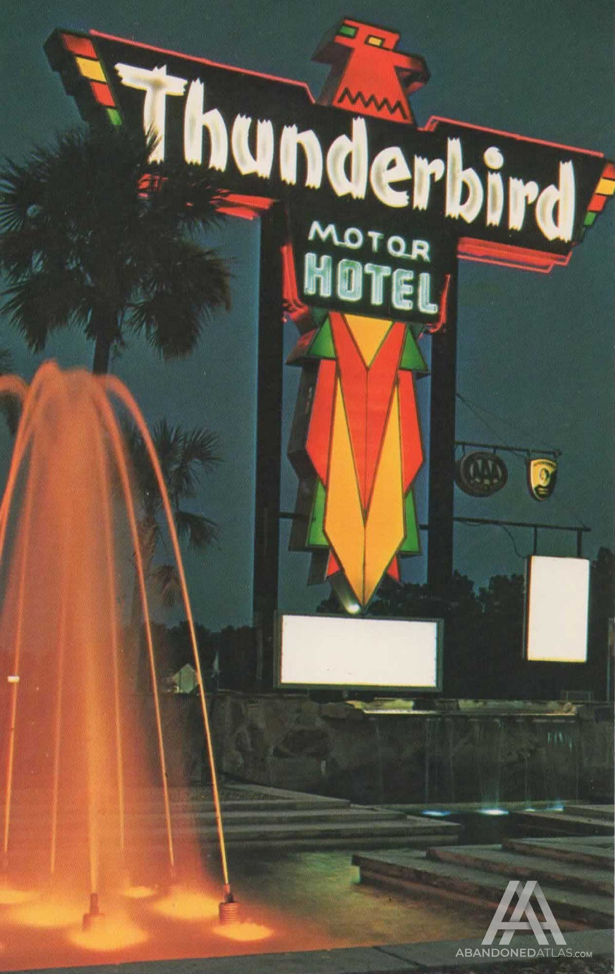 Thunderbird Motor Hotel postcard